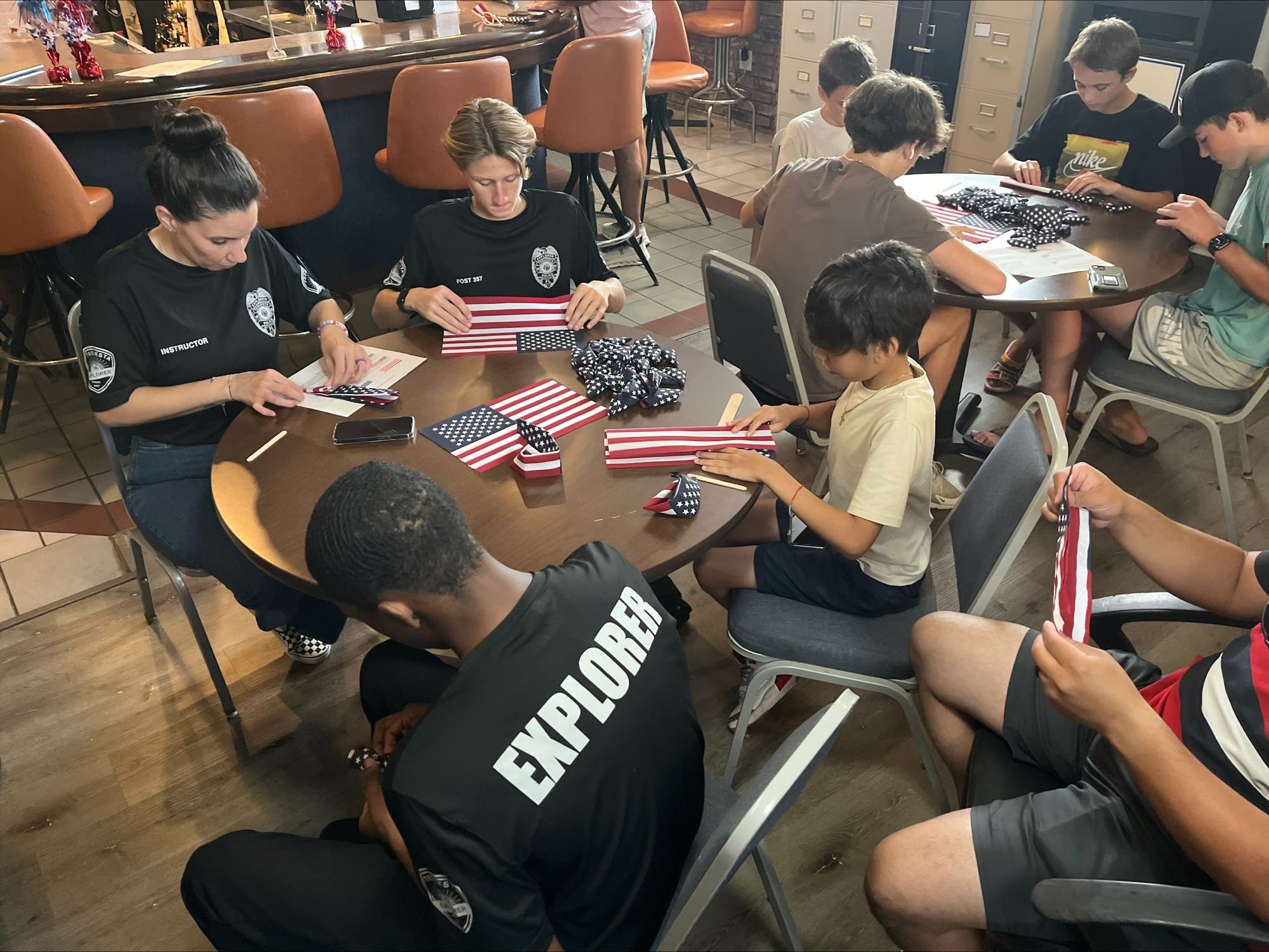 Explorers Flag Folding American Legion 09212024-6