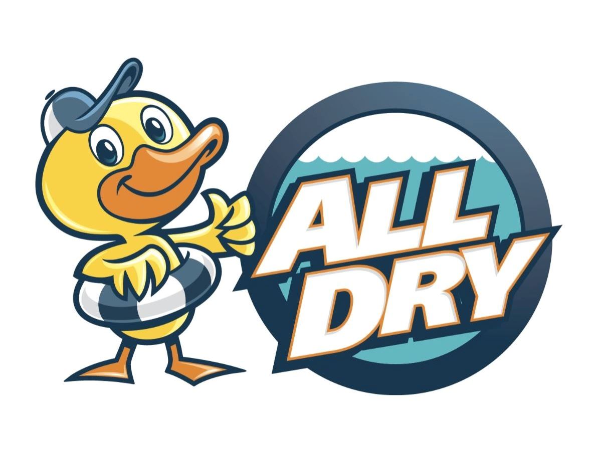 All Dry logo with a duck