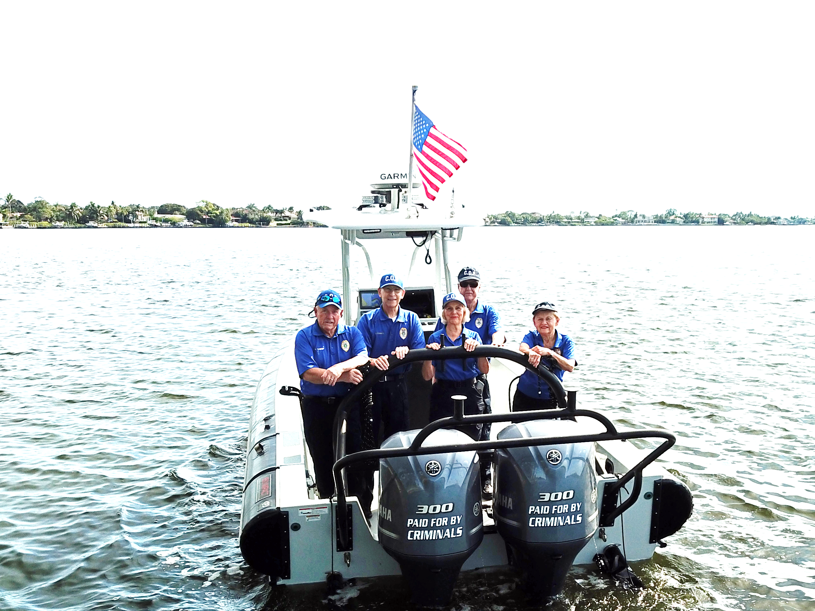 Volunteer C.O.P. on TPD Boat